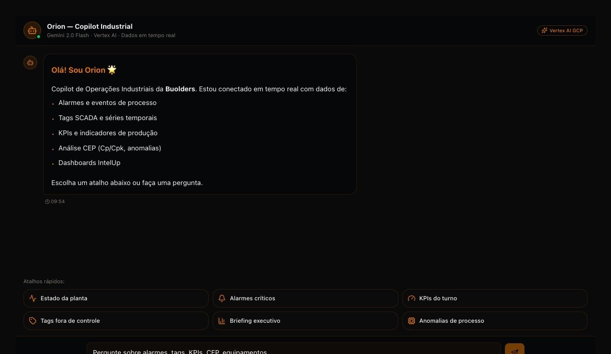 Orion — copiloto industrial em linguagem natural